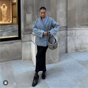 LAST 1 🔥 ZARA NWT BLOGGERS FAV DENIM TRF PUFFER JACKET 💙